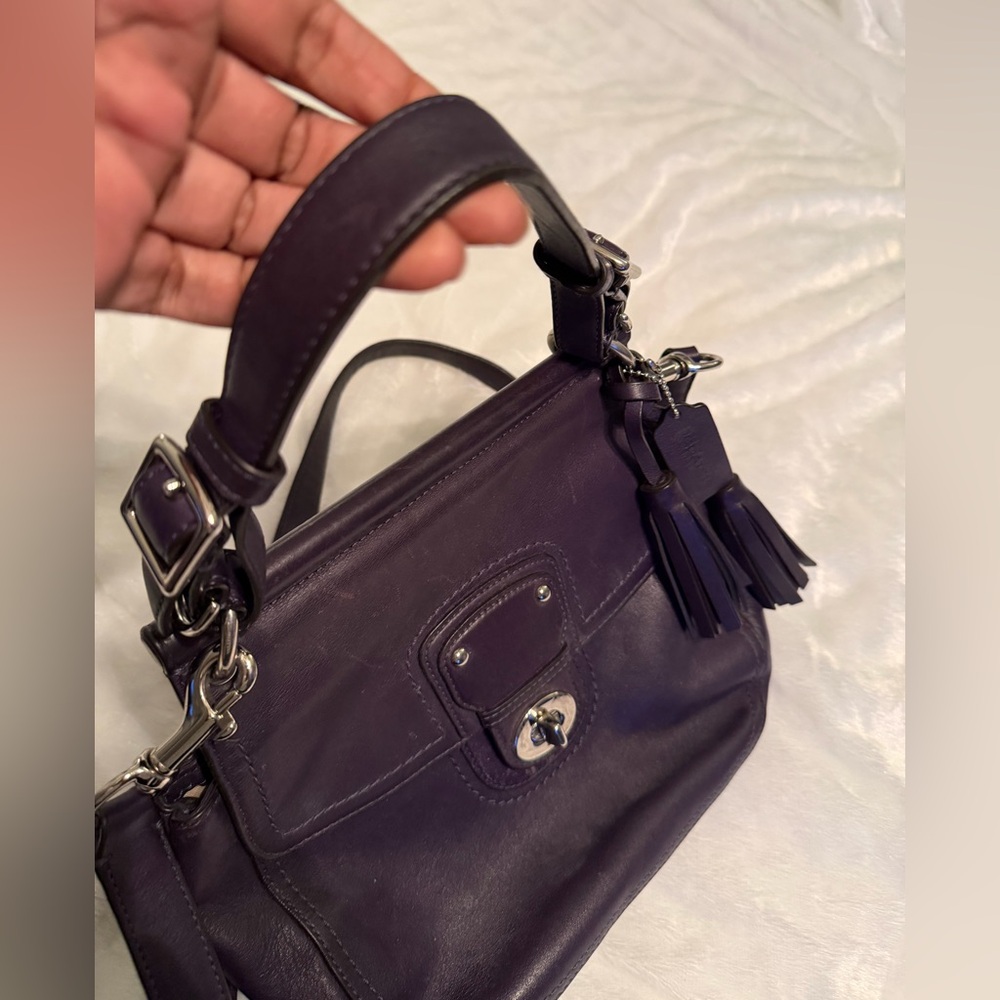Vintage Coach Purple Women's Bag - Picture 5 of 11